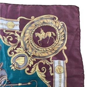 Equestrian Silk Scarf 43”x43”